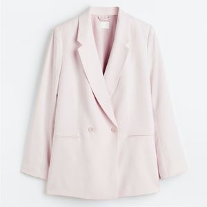 H&M Pink Double Breasted Jacket
